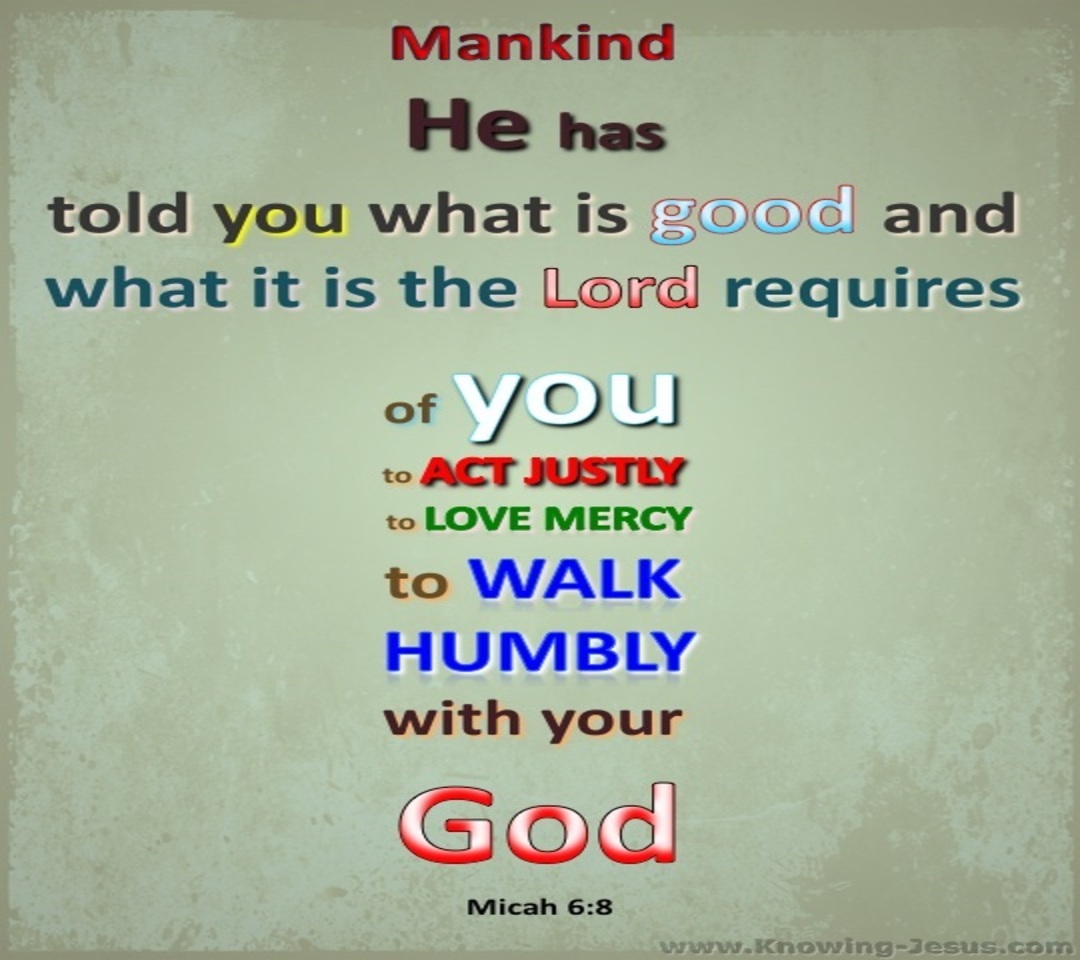 Micah 6:8 Act Justly Love Mercy And Walk Humbly (green)
